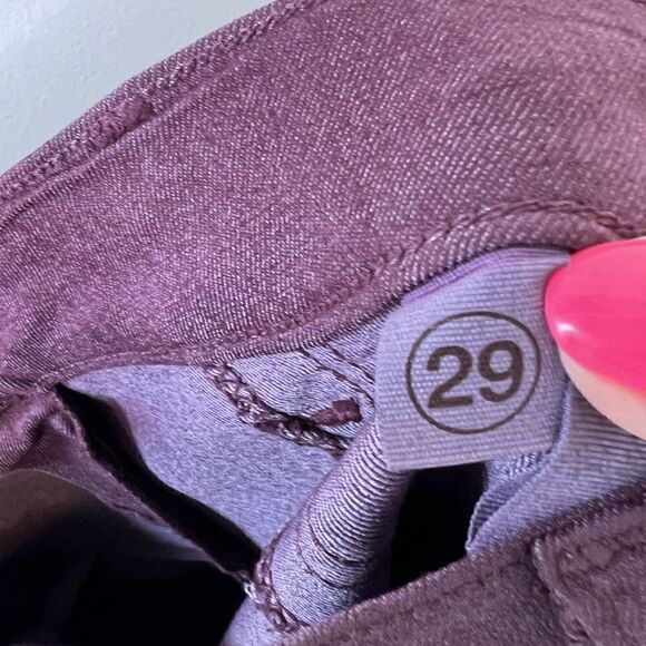 J Brand Burgundy Coated Denim Super Skinny Jeans - Picture 9 of 9